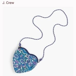 Crewcuts Liberty print heart purse bag girls